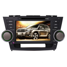 2din carro DVD Player apto para Lessa de Toyota Highlander 2008-2014 com rádio TV estéreo de Bluetooth GPS sistema de navegação